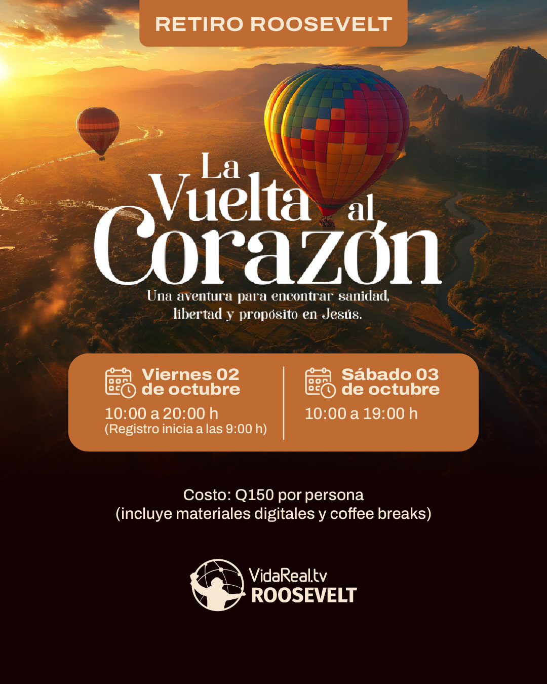 RETIRO LA VUELTA AL CORAZÓN PUNTO ROOSEVELT
