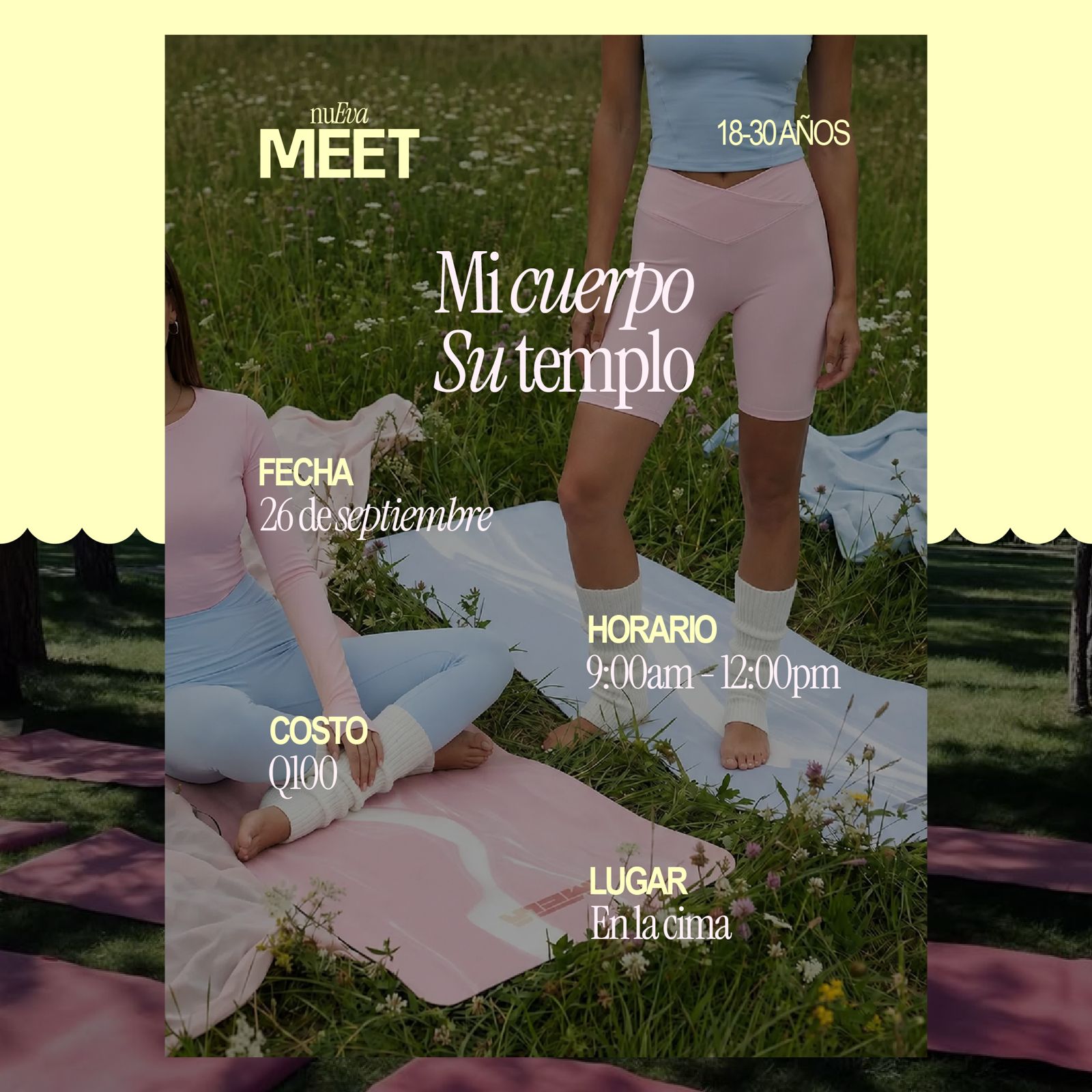 Nueva Meet 18-30 | Mi cuerpo Su templo