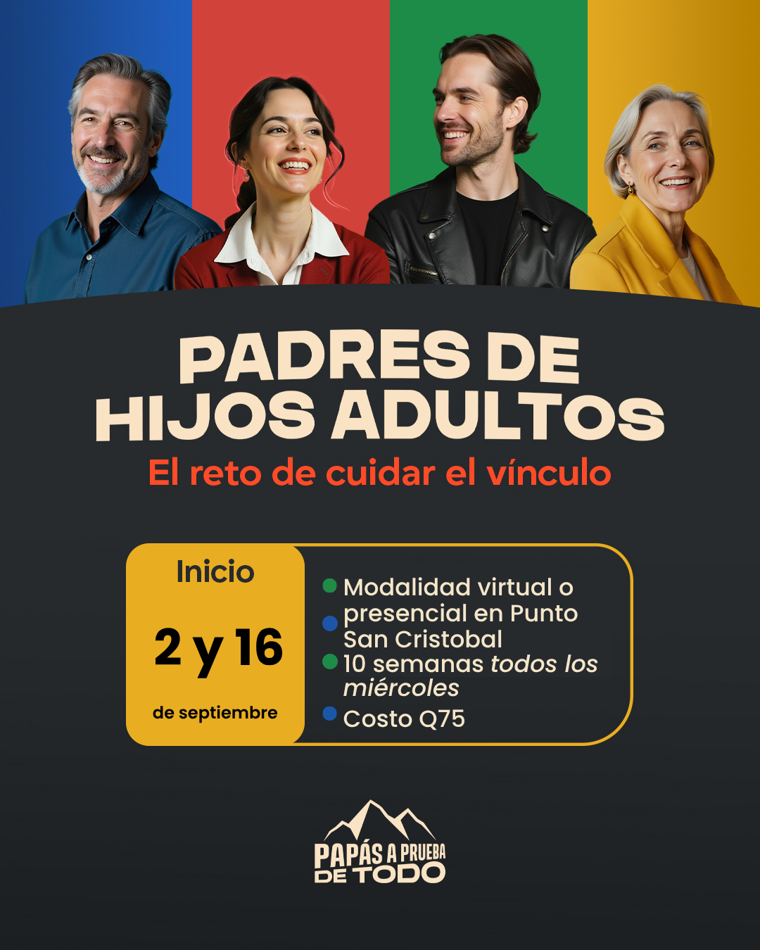 Taller Hijos adultos, el reto de cuidar el vínculo