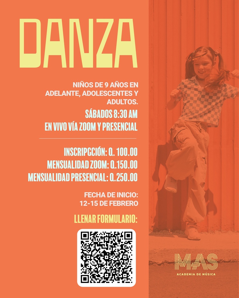 Danza Zoom - niños de +9 años, adolescentes y adultos  