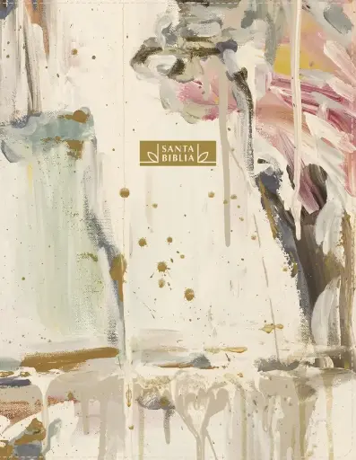 [BIBLIAS] Santa Biblia, edición artística, ilustrada, leathersoft crema multicolor - NBLA
